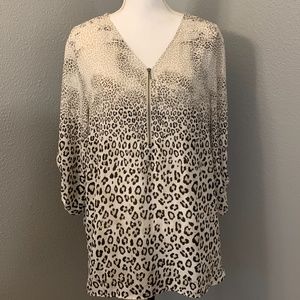 Chico's Leopard Patterned Blouse